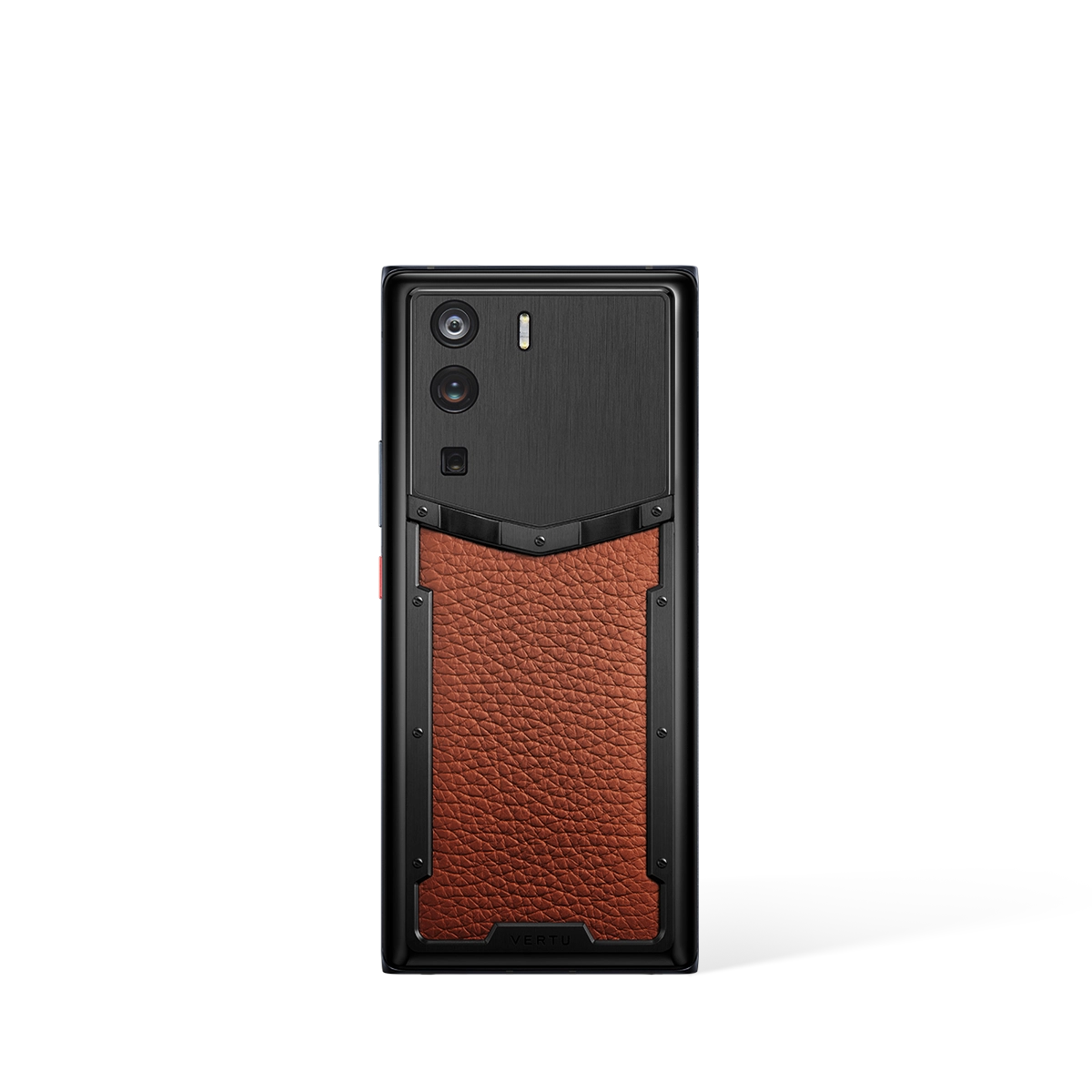 10-3 Metavertu 1 Curve Screen Calfskin 5G Web3 Phone – Caramel Brown - Image 1